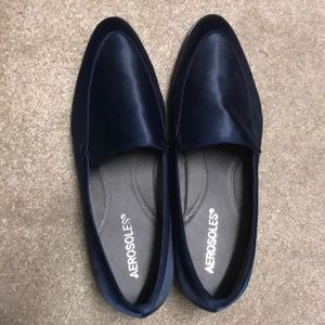 Aerosols Navy Blue Loafers NWOT